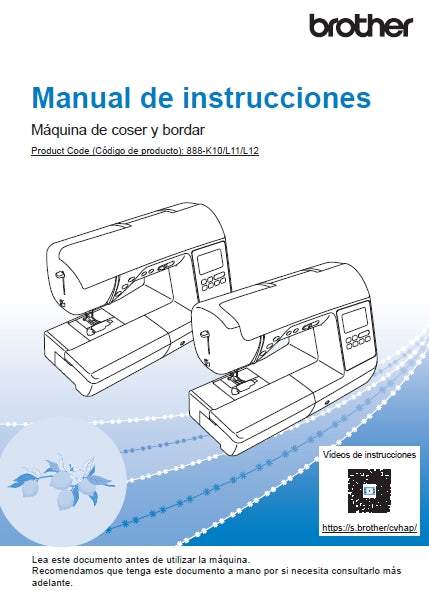 BROTHER SE2000 MAQUINA DE COSER MANUAL DE INSTRUCCIONES 124 PAGES ESP