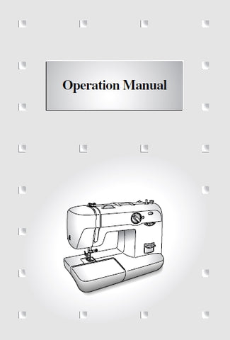 BROTHER XL-5050 SEWING MACHINE OPERATION MANUAL 45 PAGES ENGLISH