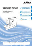 BROTHER XR3340 SEWING MACHINE OPERATION MANUAL 116 PAGES ENG