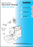 BROTHER 885-V52 SEWING MACHINE OPERATION MANUAL 92 PAGES ENG