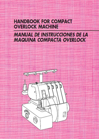 BROTHER 915 915D 925 925D 940D OVRLOCK SEWING MACHINE MAQUINA OVERLOCK DE COSER OPERATION MANUAL MANUAL DE INSTRUCCIONES 73 PAGES ENG ESP