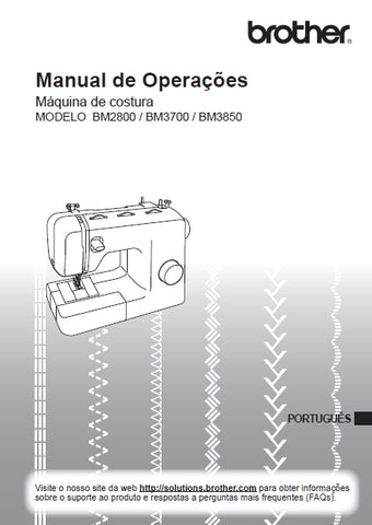 BROTHER BM2800 BM3700 BM3850 MAQUINA DE COSTURA MANUAL DE OPERACOES 52 PAGINA PORT BR