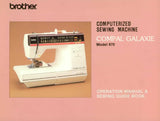BROTHER COMPAL GALAXIE 870 SEWING MACHINE OPERATION MANUAL 84 PAGES ENG