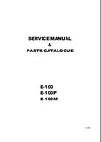 BROTHER E-100 E-100P E-100M SEWING MACHINE SERVICE MANUAL 37 PAGES ENGLISH