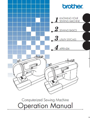 BROTHER EX-660 SEWING MACHINE OPERATION MANUAL 67 PAGES IN ENGLISH