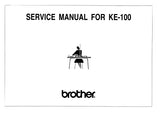 BROTHER KE-100 KNITTING MACHINE MOTOR SERVICE MANUAL 35 PAGES ENG