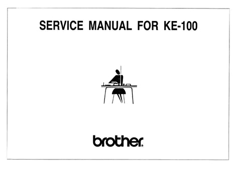 BROTHER KE-100 KNITTING MACHINE MOTOR SERVICE MANUAL 35 PAGES ENG