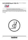BROTHER LK3-B448E MARK II  BA-16 SEWING MACHINE INSTRUCTION MANUAL 78 PAGES ENGLISH