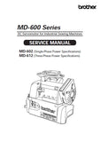 BROTHER MD-602 MD-612 SEWING MACHINE SERVICE MANUAL 76 PAGES ENGLISH