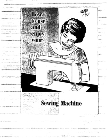 BROTHER OPUS 141 SEWING MACHINE INSTRUCTION MANUAL 18 PAGES ENG