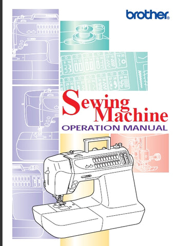 BROTHER PC-2800 SEWING MACHINE OPERATION MANUAL 82 PAGES IN ENGLISH