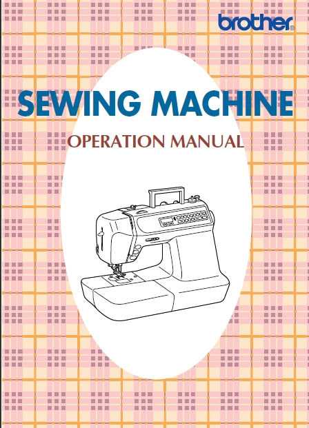 BROTHER PC-3000 SEWING MACHINE OPERATION MANUAL 104 PAGES ENGLISH