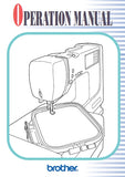 BROTHER PE-400D SEWING MACHINE OPERATION MANUAL 112 PAGES IN ENGLISH
