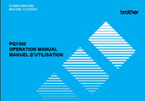 BROTHER PQ1300 SEWING MACHINE MACHINE A COUDRE OPERATION MANUAL MANUEL D'UTILISATION 46 PAGES ENG FRANC