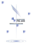 BROTHER PR-600 MACCHINA DA CUCIRE MANUALE D'ISTRUZIONE 227 PAGES ITALIANO