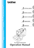 BROTHER SE-270D SEWING MACHINE OPERATION MANUAL 166 PAGES ENGLISH