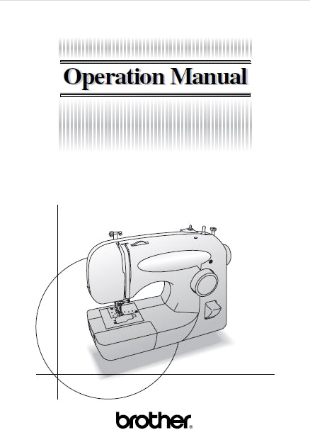 BROTHER STAR 230E SEWING MACHINE OPERATION MANUAL 63 PAGES ENGLISH