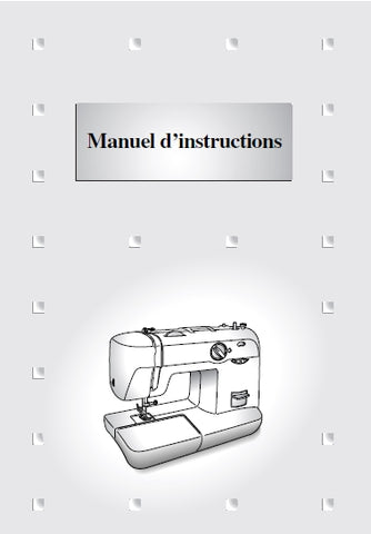 BROTHER XL-5000 MACHINE A COUDRE MANUEL D'INSTRUCTIONS 45 PAGES FRANC
