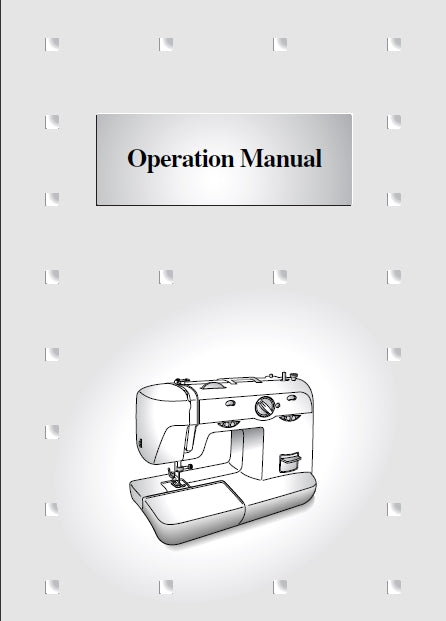 BROTHER XL-5500 SEWING MACHINE OPERATION MANUAL 46 PAGES ENGLISH