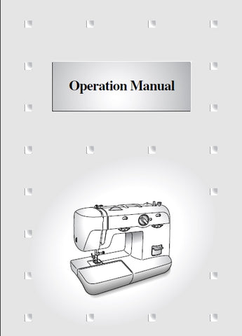 BROTHER XL-5500 SEWING MACHINE OPERATION MANUAL 46 PAGES ENGLISH