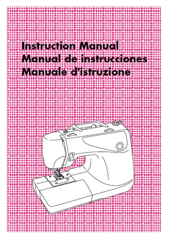 BROTHER XL-6041 SEWING MACHINE MAQUINA DE COSER MACCHINA DA CUCIRE INSTRUCTION MANUAL MANUAL DE INSTRUCCIONES MANUALE D'ISTRUZIONE 103 PAGES ENG ESP ITAL