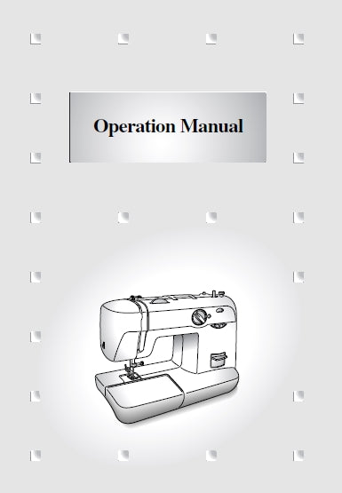BROTHER XL5061 SEWING MACHINE OPERATION MANUAL 45 PAGES ENGLISH