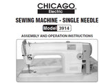 CHICAGO 3914 ELECTRIC SEWING MACHINE ASSEMBLY AND OPERATION INSTRUCTIONS 30 PAGES ENG