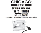 CHICAGO 90715 SEWING MACHINE OPERATING INSTRUCTIONS 42 PAGES ENG