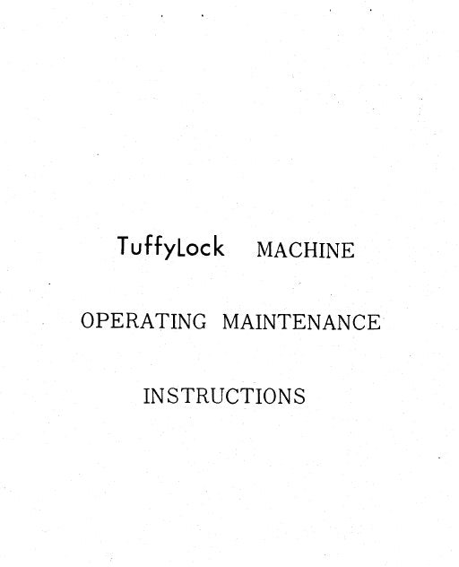 CONSEW 94 TUFFYLOCK SEWING MACHINE OPERATING MAINTENANCE INSTRUCTIONS 30 PAGES ENG