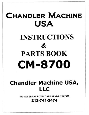 CONSEW CM-8700 SEWING MACHINE OPERATING INSTRUCTIONS 44 PAGES ENG