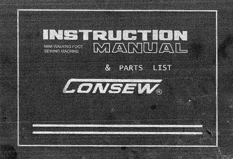 CONSEW CP260R SEWING MACHINE INSTRUCTION MANUAL 27 PAGES ENG