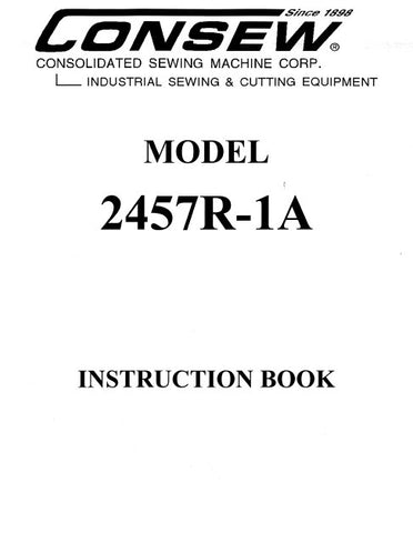 CONSEW MODEL 2457R-1A SEWING MACHINE INSTRUCTION BOOK 12 PAGES ENG