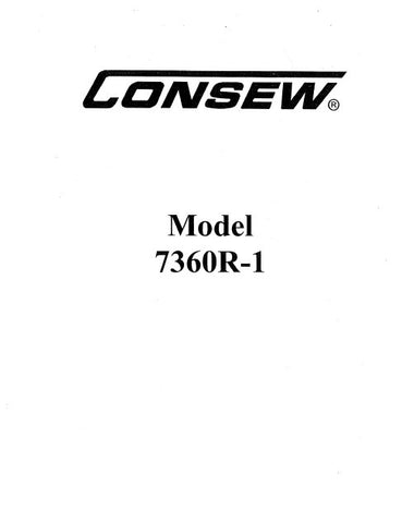 CONSEW MODEL 7360R-1 SEWING MACHINE INSTRUCTION MANUAL 18 PAGES ENG