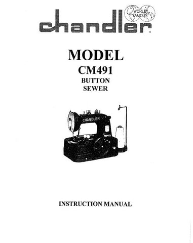 CONSEW MODEL CM491 SEWING MACHINE INSTRUCTION MANUAL 26 PAGES ENG