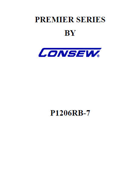 CONSEW P1206RB-7 PREMIER SERIES SEWING MACHINE INSTRUCTION MANUAL 45 PAGES ENG