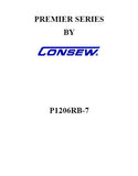 CONSEW P1206RB-7 PREMIER SERIES SEWING MACHINE INSTRUCTION MANUAL 45 PAGES ENG