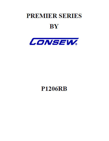 CONSEW P1206RB PREMIER SERIES SEWING MACHINE INSTRUCTION MANUAL 37 PAGES ENG