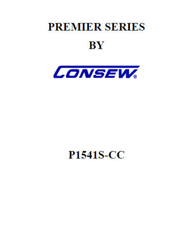 CONSEW P1541S-CC PREMIER SERIES SEWING MACHINE INSTRUCTION MANUAL 33 PAGES ENG