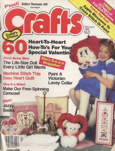 CRAFTS VOL II  ISSUE 11 FEB 1988 CRAFTS SEWING PATTERNS CRAFTS MAGAZINE 132 PAGES ENG