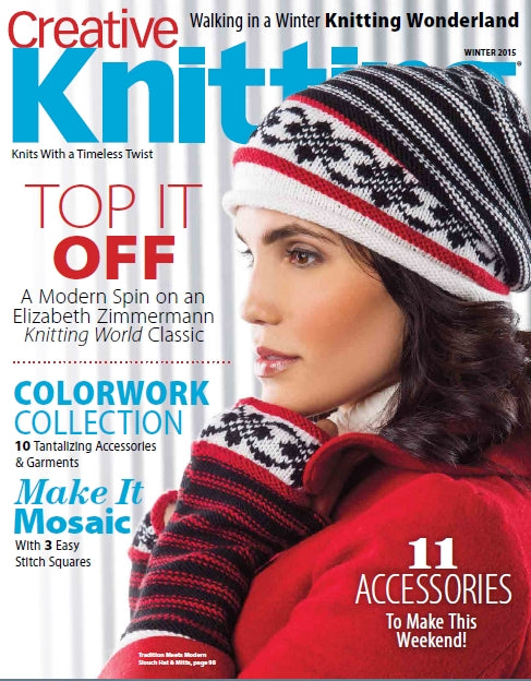 CREATIVE KNITTING DEC 2015 KNITTING PATTERNS KNITTING MAGAZINE 116 PAGES ENG