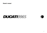 DUCATI 996S MOTORCYCLE OWNERS MANUAL 81 PAGES ENG