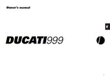 DUCATI 999 MOTORCYCLE OWNERS MANUAL 98 PAGES ENG