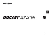 DUCATI MONSTER 1999 MOTORCYCLE OWNERS MANUAL 95 PAGES ENG