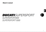 DUCATI SUPERSPORT 800 1000 MOTORCYCLE OWNERS MANUAL 86 PAGES ENG