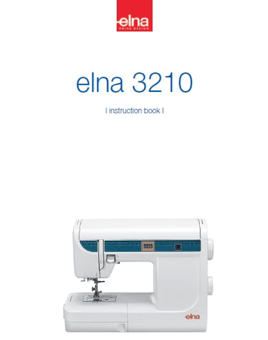 ELNA 3210 SEWING MACHINE INSTRUCTION BOOK 56 PAGES ENG