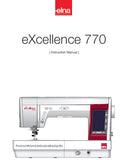 ELNA EXCELLENCE 770 SEWING MACHINE INSTRUCTION MANUAL 108 PAGES ENG