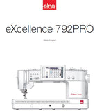 ELNA EXCELLENCE 792PRO MACHINE A COUDRE MODE D'EMPLOI 160 PAGES FRANC