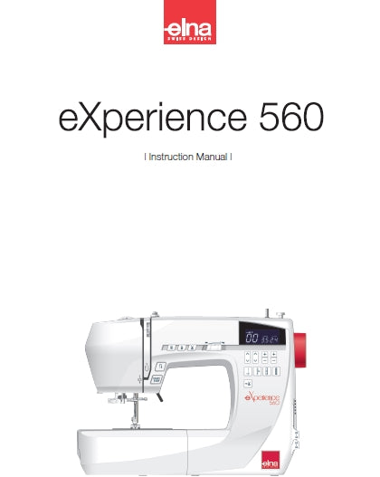 ELNA EXPERIENCE 560 SEWING MACHINE INSTRUCTION MANUAL 68 PAGES ENG