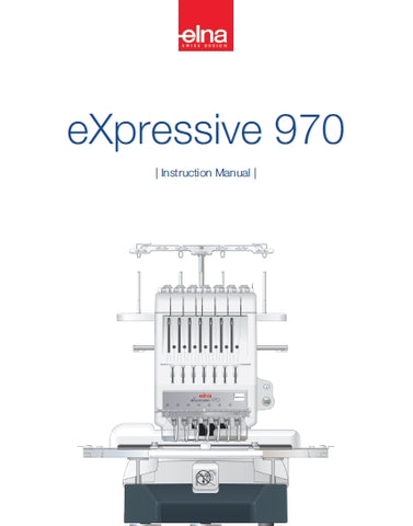 ELNA EXPRESSIVE 970 SEWING MACHINE INSTRUCTION MANUAL 96 PAGES ENG