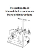 ELNA EXTEND EASYCOVER SEWING MACHINE MAQUINA DE COSER MACHINE A COUDRE INSTRUCTION BOOK MANUAL DE INSTRUCCIONES MANUEL D'INSTRUCTIONS 60 PAGES ENG ESP FRANC